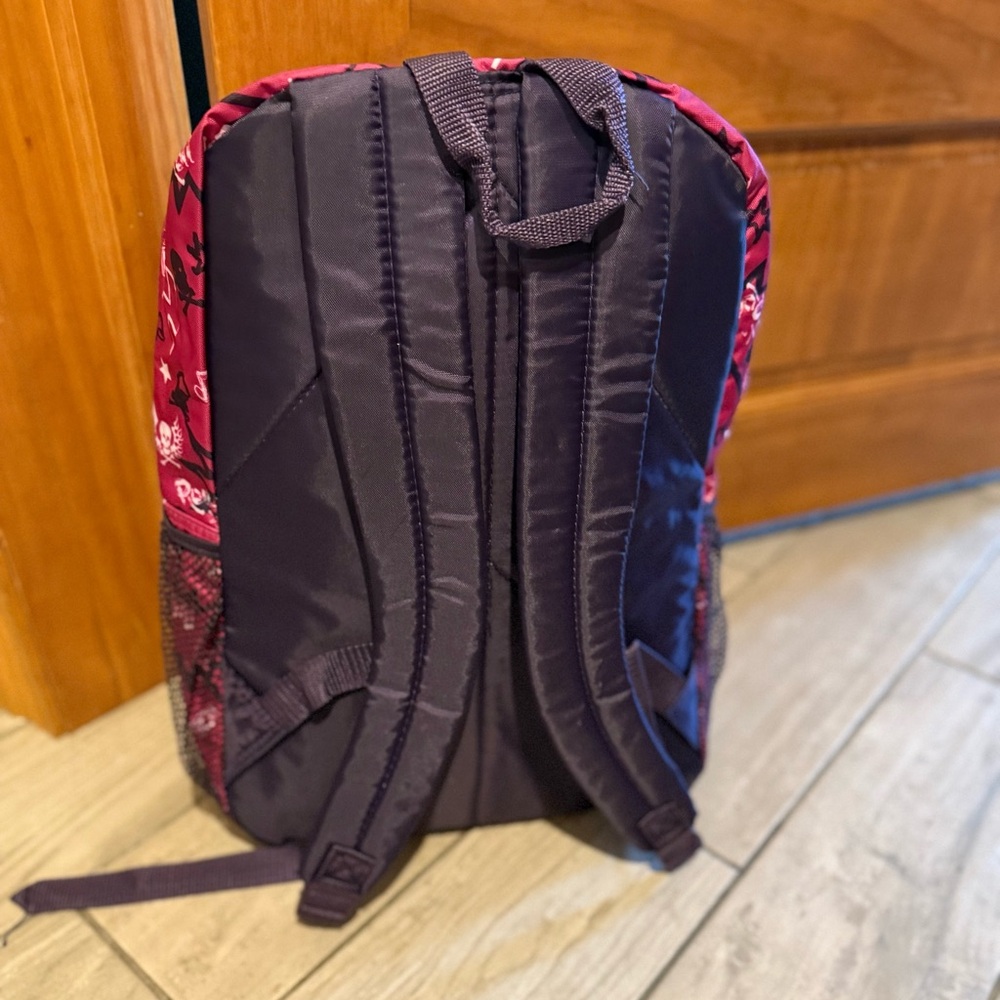 FUEL Girl’s Backpack, 17” By 12” By 7’5”, pink/purple, NEW - Picture 2 of 6